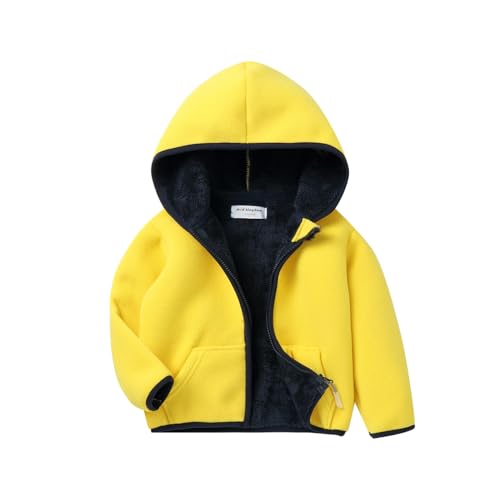 Image of Mud Kingdom Boys Girls Polar Fleece Jacket with Hood Winter Thick Warm Outerwear Funny Cartoon