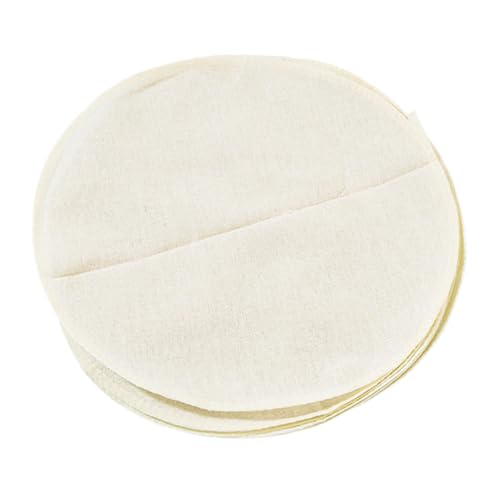 ERINGOGO 20個 蒸し器用高耐熱純綿蒸し 丸型再利用可能 蒸し饅頭点心用調理パッド 家用蒸し器対応