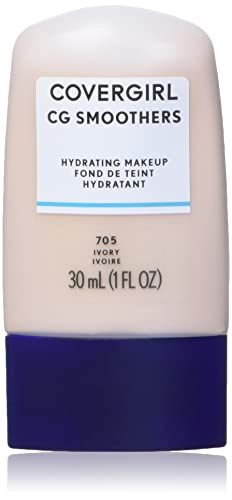 Covergirl Smoothers Hydrating Makeup Foundation, Natural Ivory, 1 Fl Oz, 1 Pack ,Hydrating Foundation, Cruelty Free Foundation, Liquid Foundation, Cream Foundation, Moisturizing Foundation #TOP9
