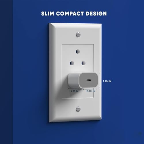 Image of Mudo 20W Type-C Adapter [MFi Certified - 6 Month Warranty] Compatible with iPhone 16 /16 Pro & Pro Max,iPhone 15 /15 Pro & Pro Max,14 /13 /12 /11 (PD3.0 Fast Charging Adaptor), White