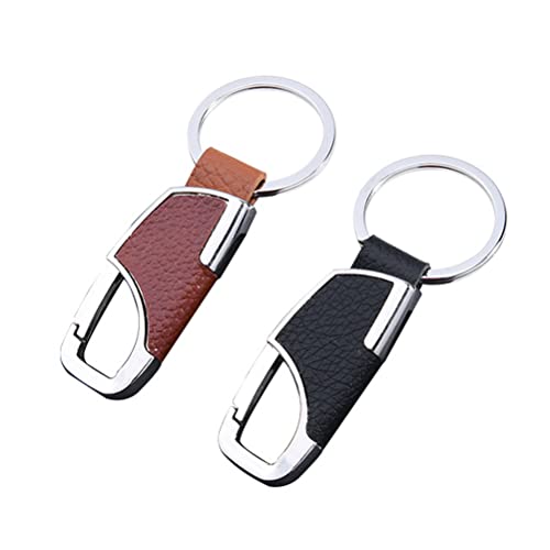 Lot de 2 porte-clés en cuir avec boucle de ceinture pour clés Cover