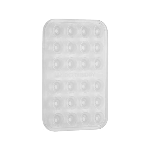 Image of OCTOBUDDY Classic - Silicone Suction Phone Silicone Case Adhesive Mount - Hands-Free, Strong Grip Holder for Selfies & Videos - iPhone & Android Compatible - 2.25? x 3.25?, Transparent