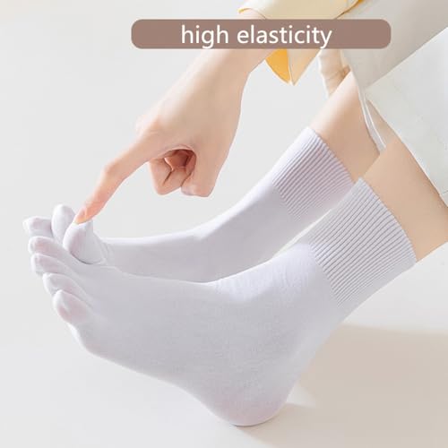 Image of Cool Ladies' Five-Toe Socks Velvet Breathable Elasticity Toe-Separating Promotes Blood Circulation Relieves Fatigue