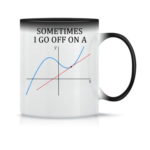 Sometimes I Go Off On A Tangent Taza de Té y Café de Cerámica Clásica Blanca Negra y Rosa Mágica 330ml Sometimes I Go Off On A Tangent Taza de Té y Café de Cerámica Clásica Blanca Negra y Rosa Mágica 330ml