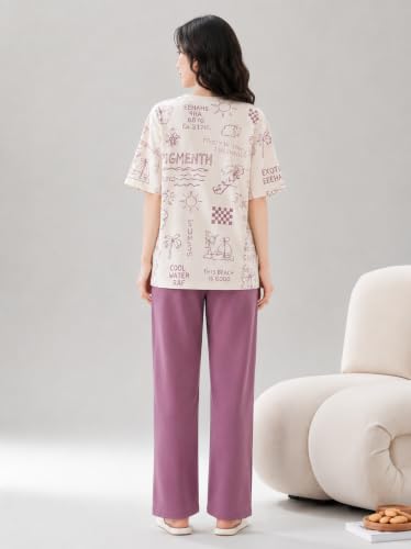 TAGAS Women’s Printed Night Suit Set ONION - Image 5
