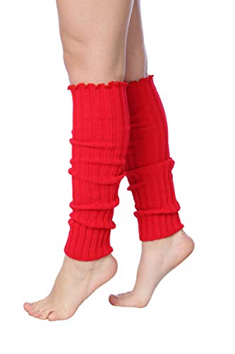 Women's Knee High Cable Knit Warm Ribbed Winter Leg Warmers for Women