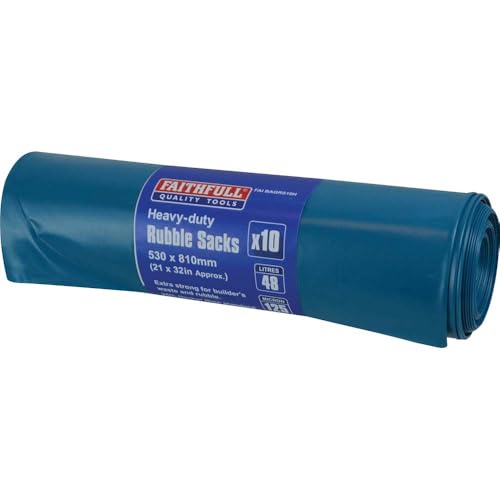 Image of Faithfull Blue Heavy-Duty Rubble Sacks (10)
