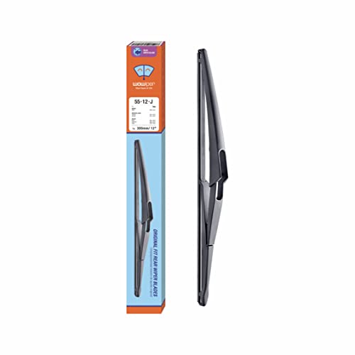 Image of 12 inch (12-J) Rear Wiper Blade Replacement for Rogue 2021-2008 Juke 17-11 Kicks 20-13 Pathfinder 20-13 Qashqai 21-17 /Benz M GLE 19-06 GL GLS 21-07 GLK 15-10 Back Windshield +More