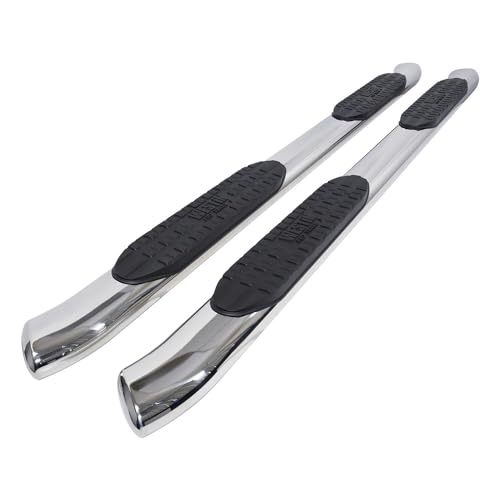 Westin 21-52770 PRO TRAXX 5 Oval Nerf Bars fits 2005-2023 Tacoma Double Cab Polished Pair