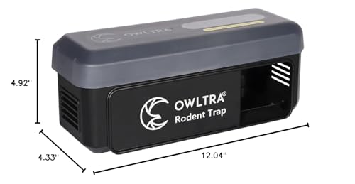 image for OWLTRA OW-7 in-/Outdoor Electric Rodent Trap, Instant Kill Mouse & Rat