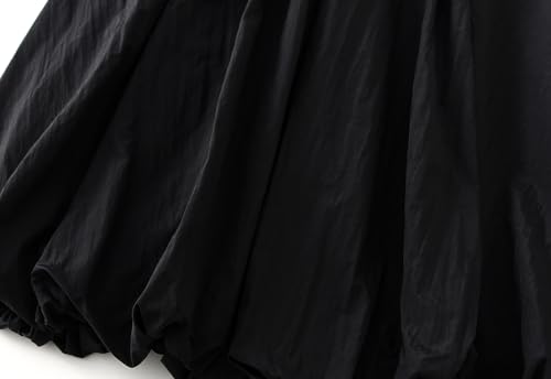 Wellwits Women's Gathering Midi Bubble Skirt4