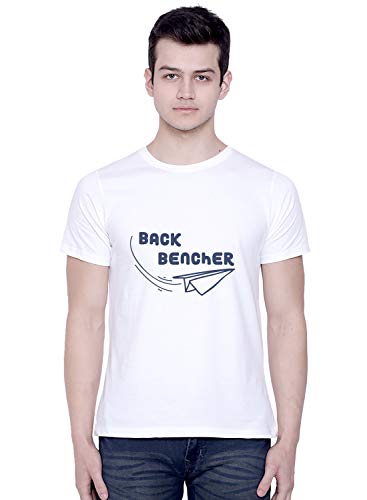 Image of CreativiT Graphic Printed T-Shirt for Unisex Back Bencher Tshirt | Casual Half Sleeve Round Neck T-Shirt | 100% Cotton | D00817-53