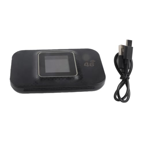 Image of Dpofirs 4G Portable WiFi Hotspot Router with 1.44in Color Screen, 3650mAh Battery, Micro SIM Card Slot for Travel, Laptop, & Mobile Device Internet (Black)