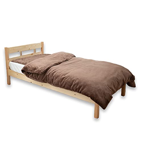 シルフィーズ 布団カバー あったか シングル 冬 毛布 フランネル おしゃれ ふわふわ ブラウン