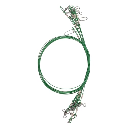 MAGICLULU 10pcs 150lb Líderes de Pesca en Acero 50cm miniatura 1