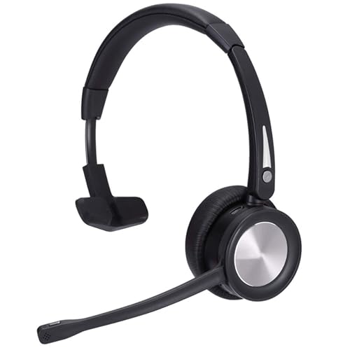 Casque sans fil Simpletek avec base de charge Bluetooth et réduction du bruit