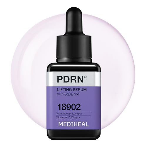 Mediheal PDRN Lifting Serum with Squalane 1.35 fl.oz - Korean Face Serum for Natural Glass Glow Skin, Pore Care & Skin Firming, Deep Moisturization