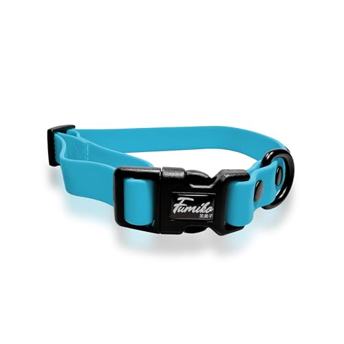 Fumiko® Hundehalsband aus Biothane versch.größen (Sam´s Blue, S)