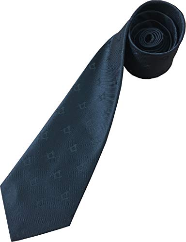 Mens Freemasons Masonic Black Woven Neck Tie