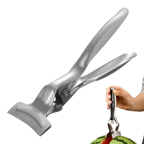 Abridor de sandía de acero inoxidable - Herramienta de pelado de frutas múltiples | Corte Durian y Cantalope robusto: un dispositivo de cocina seguro y que ahorra tiempo que le permite preparar su