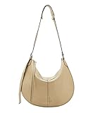 Liebeskind Berlin Damen Naomi Heavy Pebble Hobo M, Oat, Medium (HxBxT 34.5cm x 43cm 0.5cm) EU