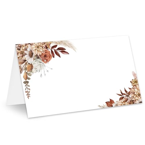 Cartes de table de qualité supérieure Whaline style floral rétro