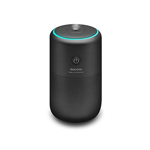 MOCOYA 加湿器 卓上 超音波式 USB 静音 車用 小型 空気浄化機 空焚き防止 寝室 オフィス 乾燥/花粉症対策