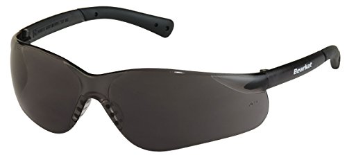 Crews BK312 Bearkat Safety Glasses Gray Frame w/Gray Lens, (12 Pa...