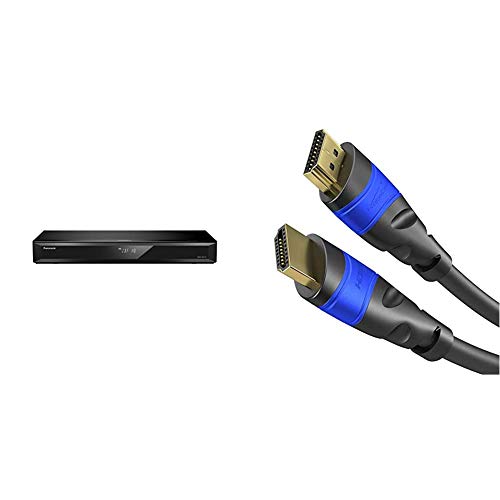 DMR-UBC70EGK UHD Blu-ray Recorder & KabelDirekt - 4K HDMI Kabel - 1m - kompatibel mit (HDMI 2.0a/b 2.0, 1.4a, 4K Ultra HD, 3D, Full HD,