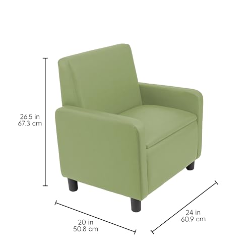 Image of FDP Kid Comfort Collective Modular Club Chair with Arms - Fern Green
