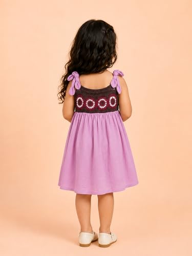 Image of Kidbea Girls Cotton Dresses | Stylish Printed & Checked Frocks | Party, Casual Summer Dress Collection for Kids