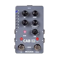 Cab X2 High-quality, IR-loading stereo cabinet simulation pedal, Includes 14 user preset slots that can store two different cabinet simulation settings each The Cab X2 supports flexible stereo setups, allowing the option to bypass the cab sim pedal i...