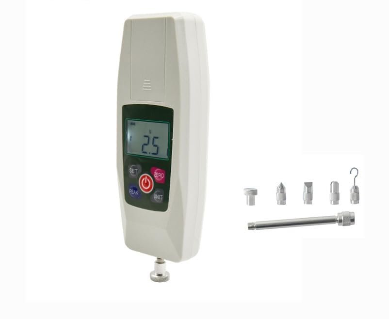 Digital Push Pull Force Gauge Meter Push-Pull Dynamometer Widely Used in The Push-Pull Load Plug-in Force Test and Destructive Test with Max Load Value 300N/30kg/65Lb/1080Oz Built-in Sensor