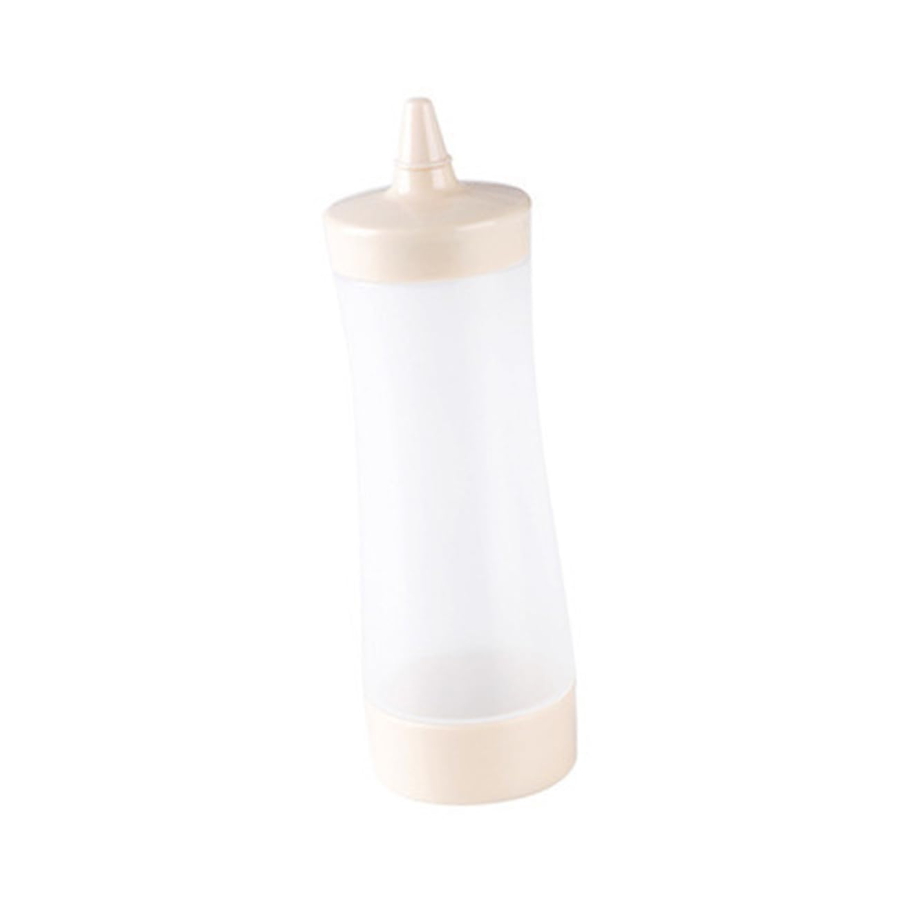 FUNOMOCYA 1pc Squeeze Sauce Bottle Reusable Salad Bottles Condiment Squeeze Bottle Liquids Dispenser Food Containers Sauce Squeeze Container Beige re-usable