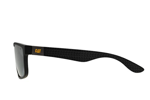 Image of CAT 8018 Men's Polarized Rectangular Sunglasses, UV400 Protection, 61 mm