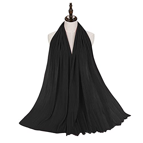 Solid Color Women Jersey Hijab Scarf Fashion Soft Long Muslim Head Wrap Shawls 5