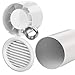 Produktbild SET - Einschubventilator SD 12V, Rohr, Lüftungsgitter (100)