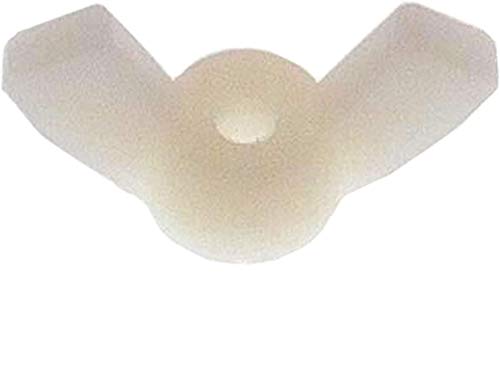 Nylon Wing Nut 8-32 - Butterfly Nut Wing Nut Butterfly Wing Nut Fasteners - Nylon Wing Nuts 8-32 Wing Nuts Natural Nylon Finish (50)