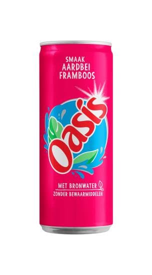 Oasis | Aardbei Framboos | Blik | 24 x 33 cl