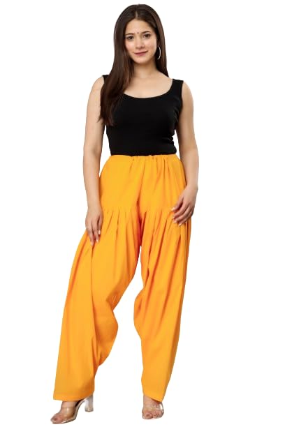 B9 STOREWoman's Plain Cotton SEMI Patiala Salwar Free Size || Patiala || Patiyala || SEMI Patiala || Patiala Salwar || Trendy Patiala || Free Size || Multicolour