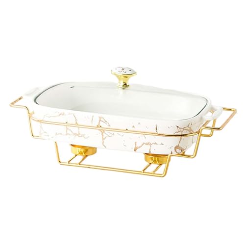 MERISHOPP™ Chafing Dish High Performance Casserole Dish for Holidays Restaurant Parties White|Home & Garden|Kitchen Dining & Bar|Small Kitchen Appliances|Chafing Dishes & Warming Trays