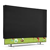 kwmobile 43 TV Abdeckung Indoor - Fernseher Hülle Bildschirmschutz Abdeckung - TV Bildschirm Staubschutzhülle - Fernsehabdeckung - Schwarz