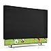 kwmobile Indoor 75" TV Cover – Television Dust Cover Screen Protector – TV Screen Dust Protection – Synthetic Fabric Black