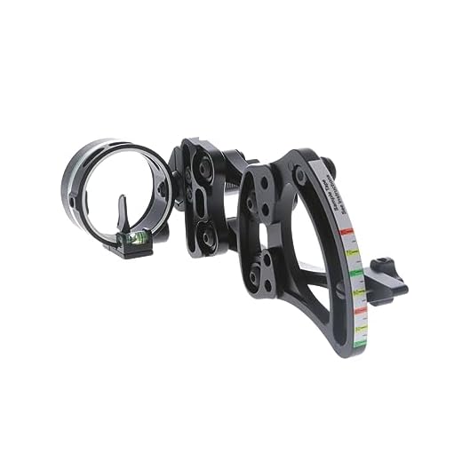 TRUGLO Range Rover Single-Pin .019" Dia Right-Handed Archery Hunting Moving Black Bow Sight with Standard Adjustment - Light Not Included