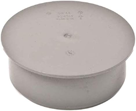 Soil Pipe Cap 110 mm Inlet - Push Fit - Sewerage - Waste - Grey - Stop end
