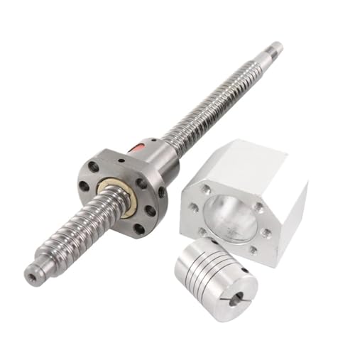 Metal Ball Screw nut end Processing SFU1605 Rolled Ball Screw with End Machined+Ball Nut+Nut Housing+BK12BF12 Support+Coupler(SFU1605-200mm)