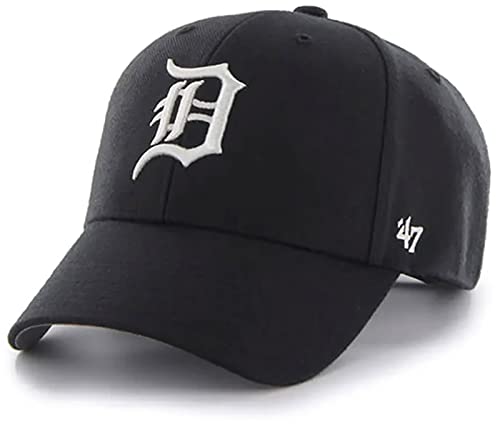 47 Detroit Tigers gorra ajustable negra/blanca miniatura 1