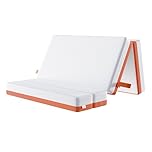 TEQSLI Folding Mattress, 15cm Double Foldable Mattress, Memory Foam with Removable Washable Cover, for Guest Sofa Bed, Camping, Travel (135x190x15cm)