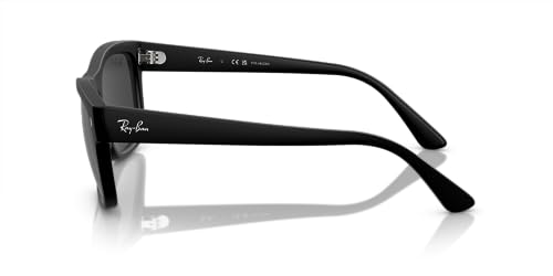 Ray-Ban RB4428F Square Polarized Sunglasses for Men for Women, Matte Black - image 3