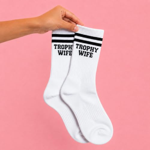 Crewzies Trophy Wife Socks for Women, Funny Gifts for Wife - image 3